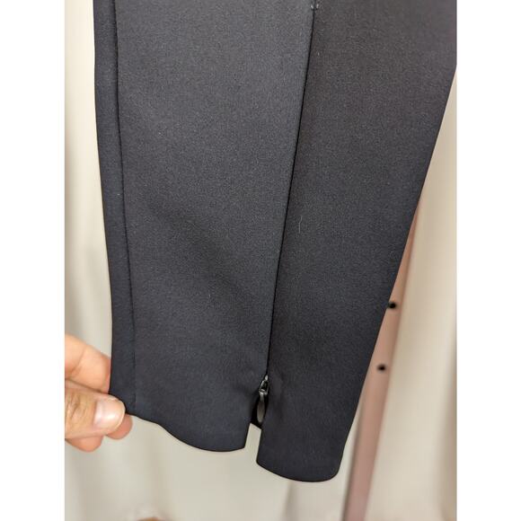 Theory Stretch Knit Scuba Seam Trouser Legging Black Size 8 - Picture 9 of 14